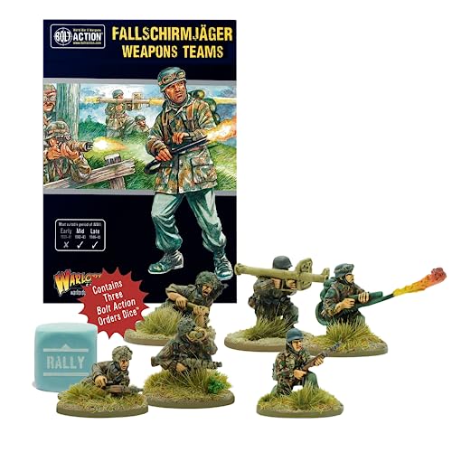 Wargames Delivered - Warlord Games Bolt Action Miniatures - Fallschirmjager Weapons Teams, World War...
