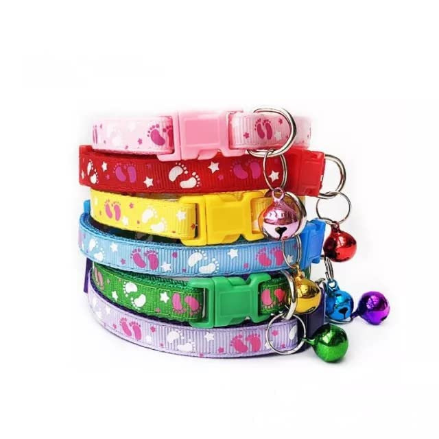 Pet Believe 10mm Nylon Printed Collar with Bell for Small Dogs, Kittens & Puppies (Design - Foot Print, Pack of 2) (B0B1Q59TNF) Amazon Price History, Amazon Price Tracker