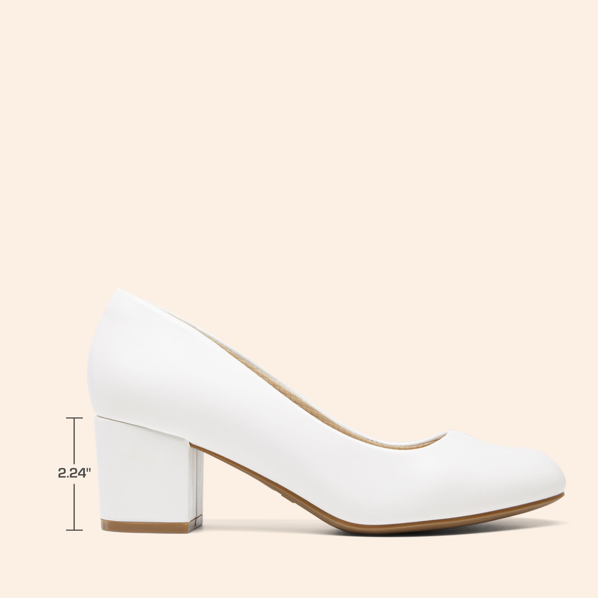 DREAM PAIRS Damen Pumps Niedriger Blockabsatz Abendschuhe Bequeme High Heels