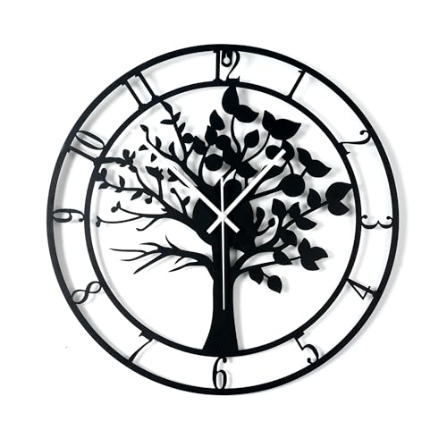Blorple 16inch/40cm Tree of Life Large Wall Clocks for Living