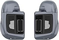 Vista 56 de Moto Onfire River Rock Gray (brillante) carenados inferiores aptos para H-D Touring Street Road King Glide FLTR 2014-2023, kits de calentadores