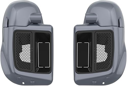 Miniatura 56 de Moto Onfire River Rock Gray (brillante) carenados inferiores aptos para H-D Touring Street Road King Glide FLTR 2014-2023, kits de calentadores