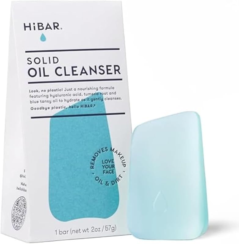 HIBAR Barra Sólida de Óleo de Limpeza Facial sem Plástico