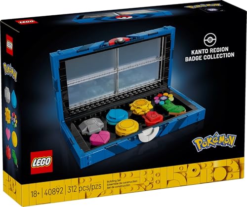 LEGO Pokémon Kanto Region Badge Collection – 312-Piece