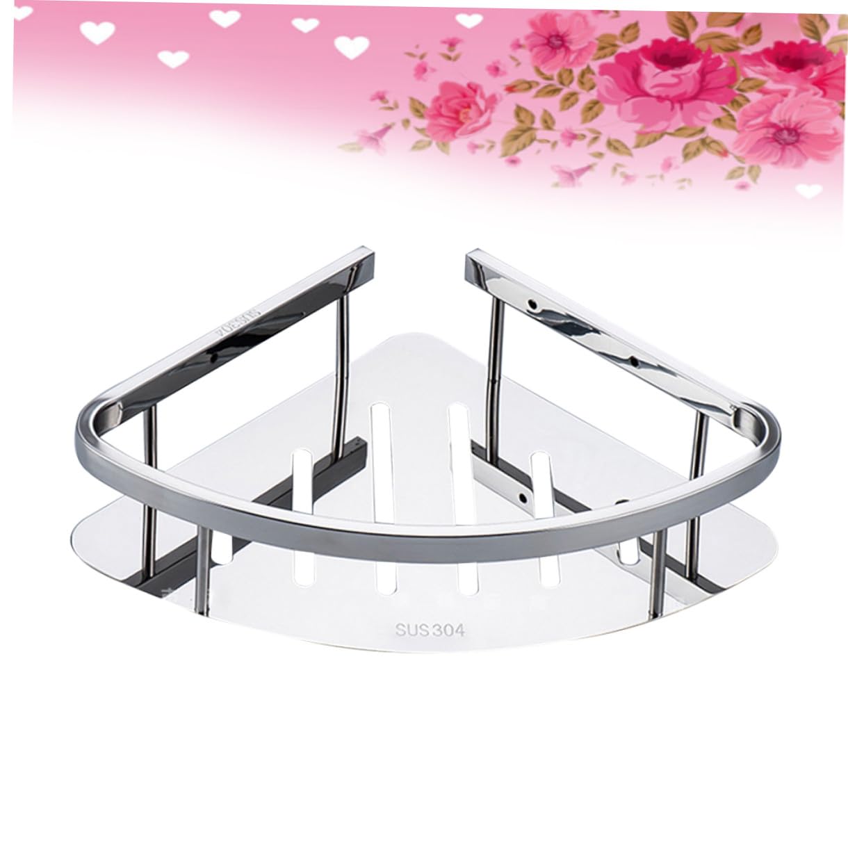 Acero Inoxidable Estante Esquinero Montaje en Pared, para Baño