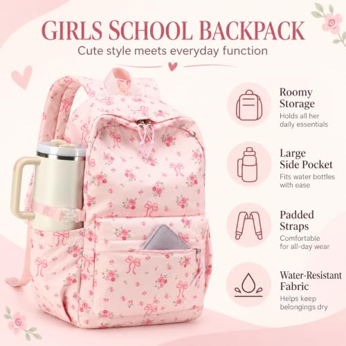 Image of LOIDOU Backpack for Girls School Backpacks Bookbags for Elementary Middle School Women Laptop Backpacks