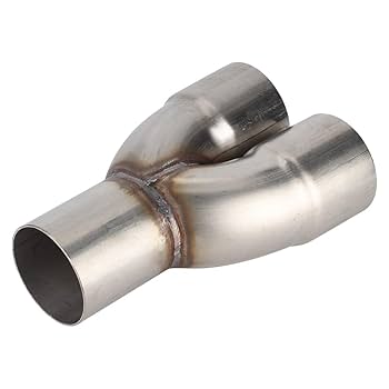 Amazon | エキゾーストスタンプYパイプ、ユニバーサルステンレス