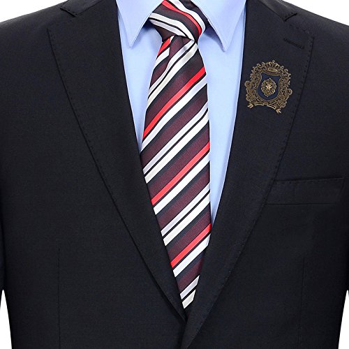 Image of TRIPIN Lion Design Lapel Pin for Men - Metal Suit Pin, Stylish Blazer Jacket Brooch for Wedding, Business & Formal Wear