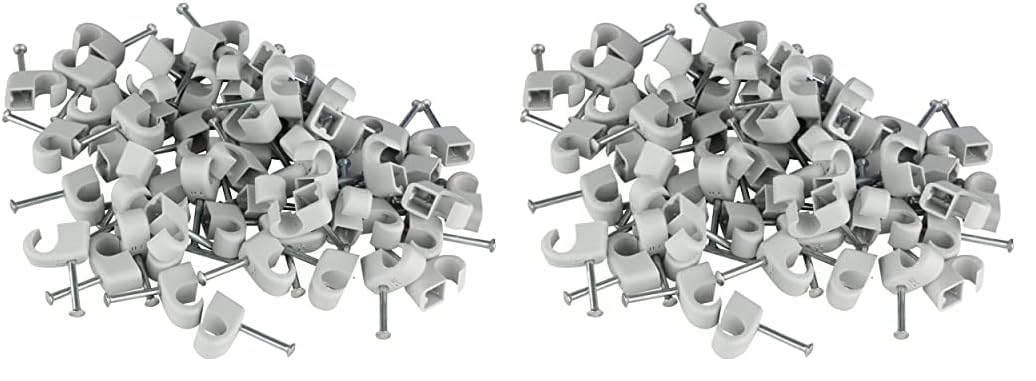 REV Expressschellen, 200 St. Nagelschellen -Kabelschellen, 7-11mm, grau (Packung mit 2)