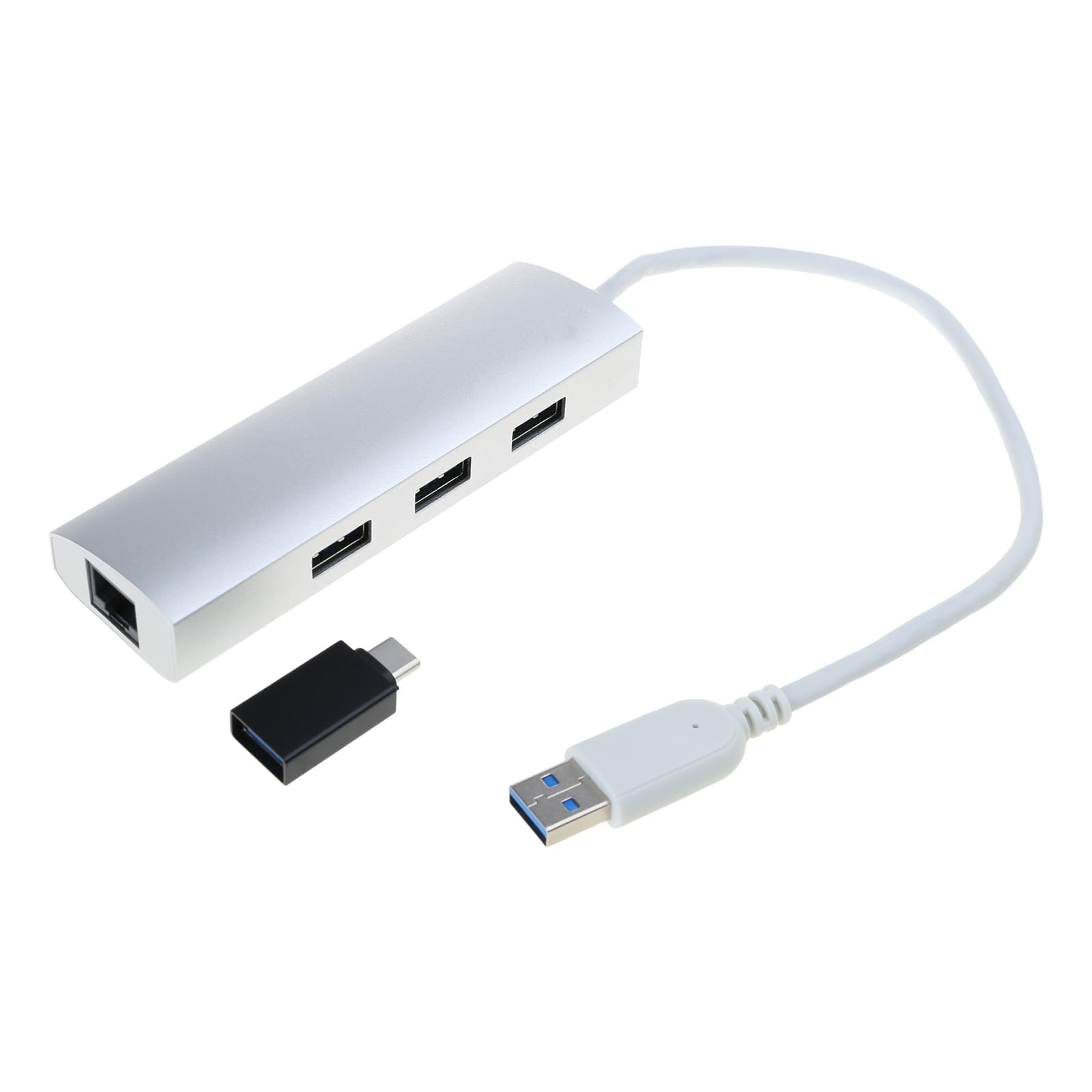 Adattatore da USB 3.0 a Ethernet, porta Gigabit, adattatore di rete USB 3.0 Hub Expander per laptop, tablet, dock di espansione USB