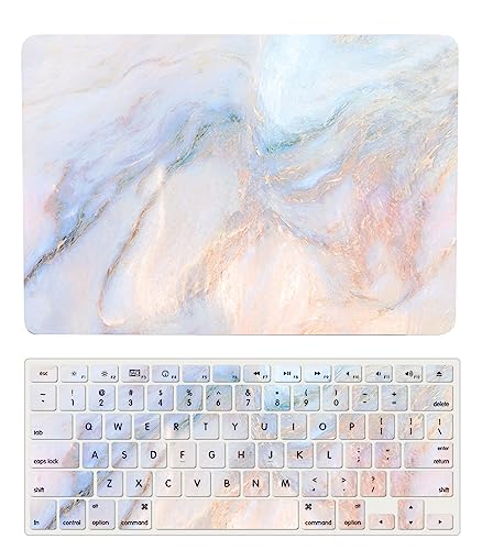 Carcasa MacBook Air 13 A1466 delgada antiarañazos con protector de teclado de silicona