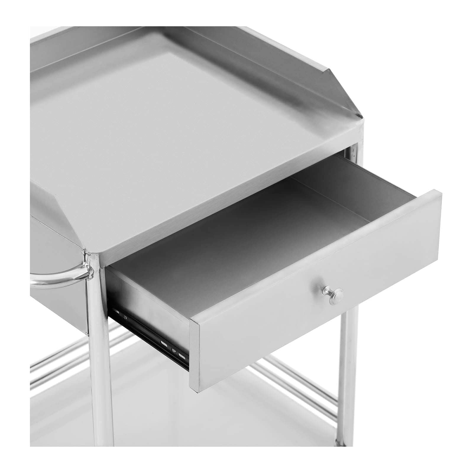 Steinberg Systems SBS-LF-140 Laborwagen 2 Ablagen je 43 x 39 x 13 cm 1 Schublade 40 kg Aufbewahrungswagen Rollwagen