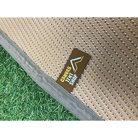 BELL TENT POLYPROPYLENE MATTING - FROSTED TAUPE (4m Full Moon) Cover
