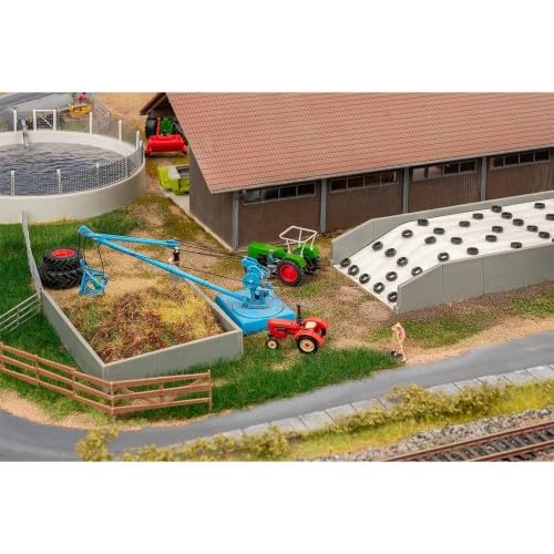 FALLER 130678 - Fahrsilo und Misthaufen mit Kran - Spur: H0 - Häuser & Bauwerke für Modelleisenbahnen - Maßstab: 1:87
