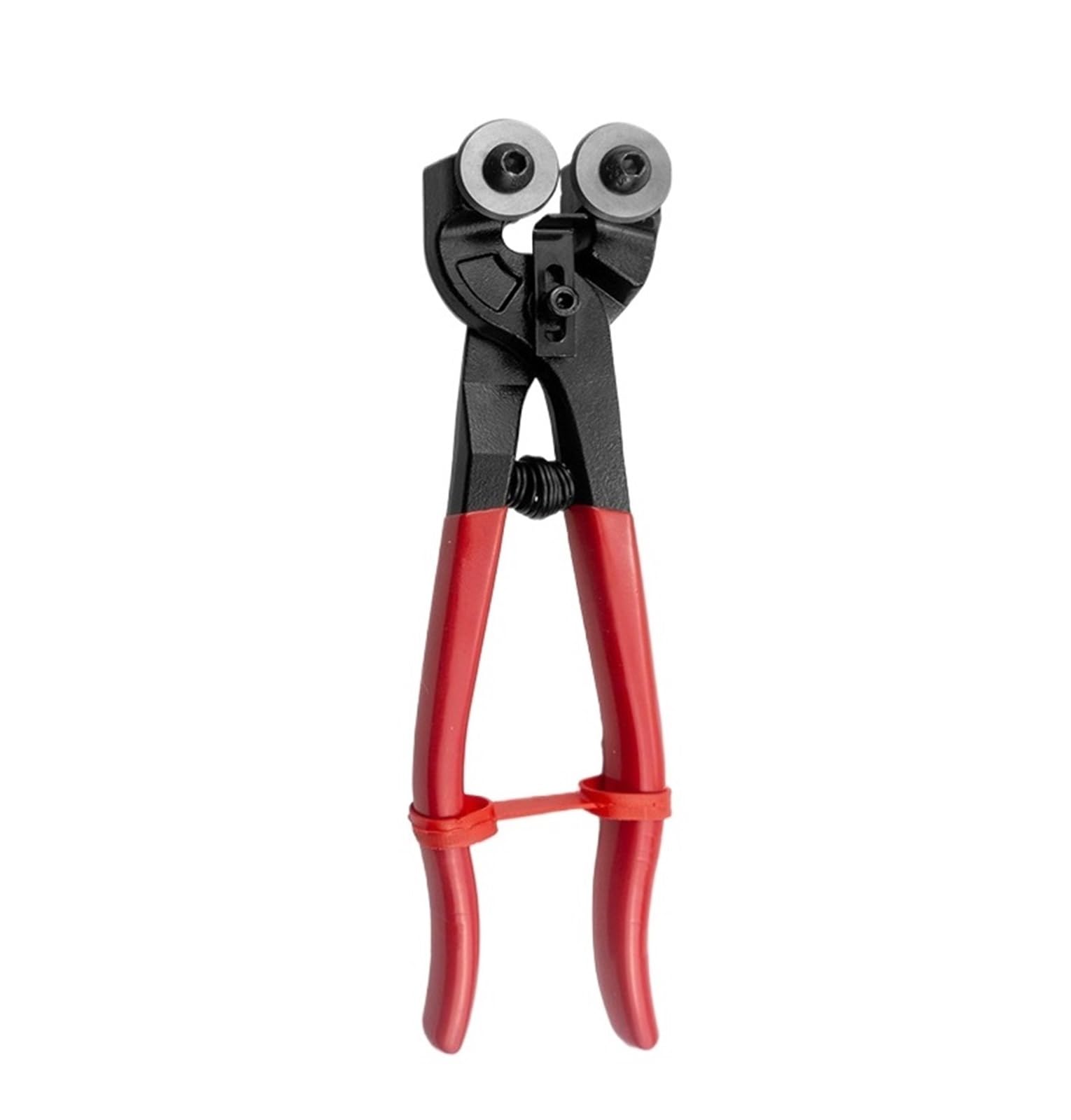 Glass-Cutting Pliers 8inch Wheeled Glass Mosaic Nipper Flat Nose Trimming Clamp Pliers for Ceramic Tile Cutting Hand Tool(Flat)