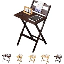 Folding Table, Elevating Desk, Folding Table, Computer Desk, Compact Table, Wooden, Space Saving, For One Person, Thick Top, Stylish, Lightweight, Study Desk, Durable, Waterproof, No