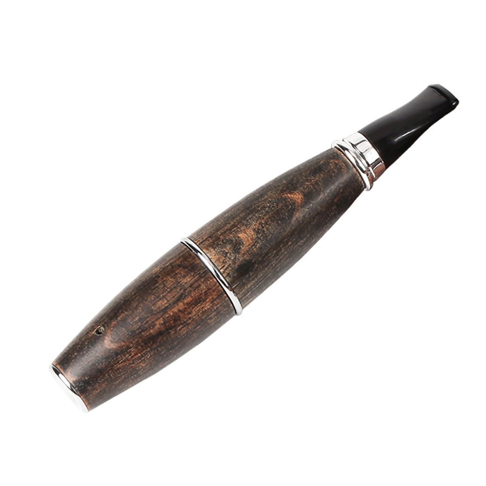 Pipe à tabac torpille compacte en bois massif, fini les pipes encombrantes et fragiles lors des sorties