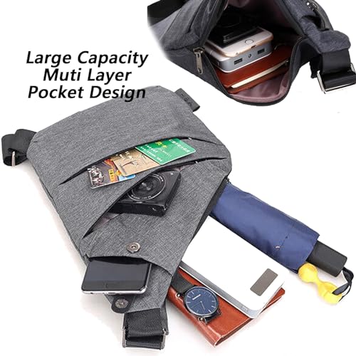 Anti Theft Travel Bag for Women Men, The Slim Carry Sling Bag, Personal Flex Travel Purses Crossbody Bags Multi Pocket4