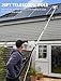 Solar Panel Cleaning Brush and Pole, 20FT Electric Cleaning Roller Brush with Telescopic Water Fed Pole, 100Mins Runtime, 2 Spin Speeds, Outdoor Window Cleaning System for Solar Panel, Window, Roof