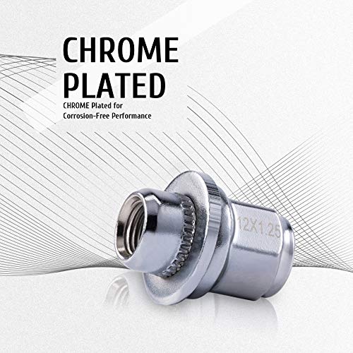 Omt M12X1.25 Lug Nuts, 12X1.25Mm Wheel Lug Nuts Compatible With Infiniti Q70 Q45 Q50 G37 I30, Nissan 350Z 370Z 200Sx, Subaru Forester Brz Outback Wrx Legacy, Mag Lug Nut With Washer, Set Of 20 #TOP4