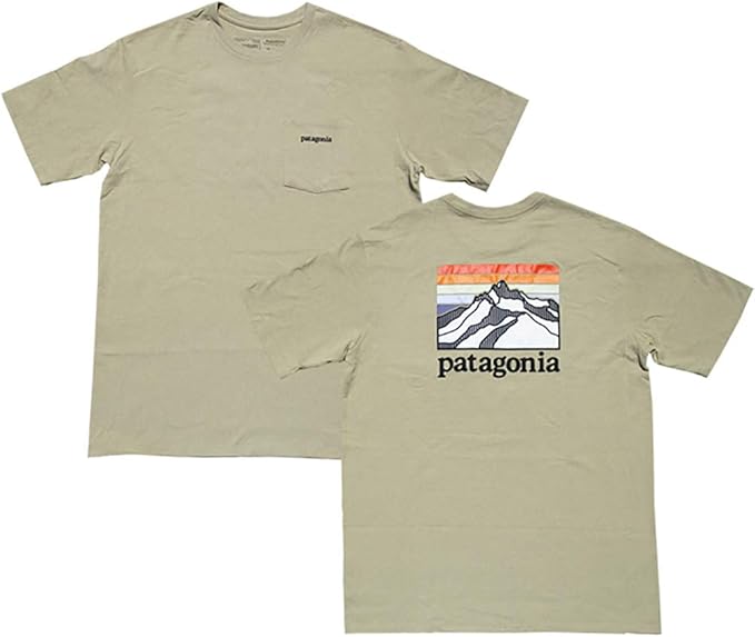 Amazon Patagonia パタゴニア ライン ロゴ リッジ ポケット レスポンシビリティー Tシャツ Line Logo Ridge Pocket Responsibili Tee Csc Classic Tan L 並行輸入品 Tシャツ カットソー 通販