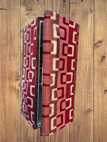 EXTRO Fridge Cover 170 LTR 175 LTR 180 LTR 185LTR 190 LTR 195 LTR 200 LTR Set Of 1Pc (180 LTR, MAROON)
