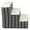 Majestic Pet 3 Step Portable Dog Stairs for Small Dogs to Get on Bed Supports 250 lbs or Less – Dog Steps for High Bed with Machine Washable Cover –Pet Stairs for Cats Boho Arrow Navy Blue #2