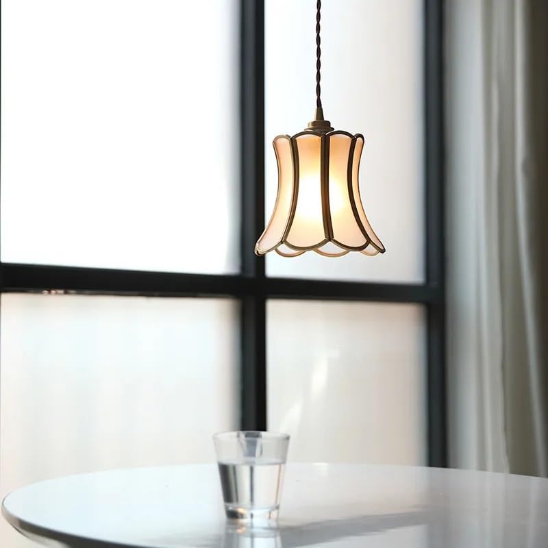 Lampe LED suspendue en verre design nordique pour chambre et salon