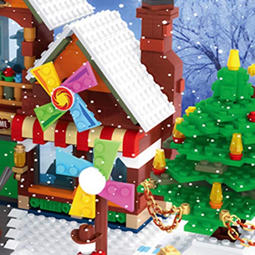 EAYOK Weihnachten Modell Bauset, 812 Teilel Weihnachtsszenen Themenspielwarenladen Baukasten, Weihnachten Bauset… – Bild 3