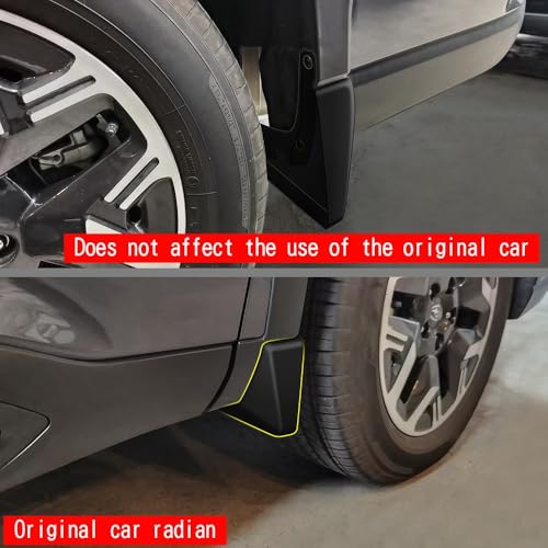 Image of Mud Flaps Splash Guards for Subaru Forester 2026 2025, Exterior Accessories Front and Rear Mud Guards 4PCS No Drilling Heavy Duty Fender Mudguards Kit with Hardware Accessories, Black