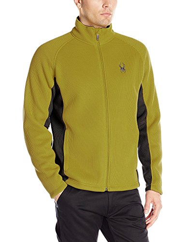 Spyder Men's Foremost Full Zip Heavy Weight Stryke Fleece, Sulfur