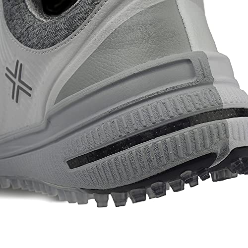 X 001 40001-100 White/Gray Men Spikeless Golf Shoes3