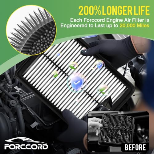 Image of Cabin & Engine Air Filter Combo for Mazda 3 2019-2026, CX-30 2019-2026 | for CX-50 2023-2026 (Not for Hybrid), Replace #BDTS61J6X PAH9-13-3A0A, Air Filter Kit Replacement Car Accessories