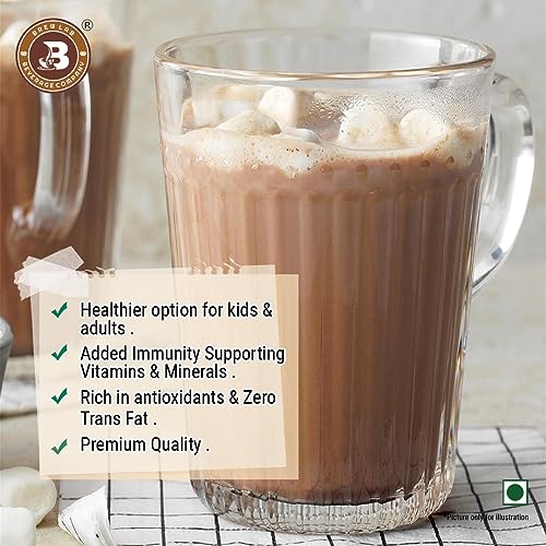 Image of Brew Lab Chocolate Milkshake Mix | Rich Cocoa Powder Instant Drink Mix Rich Antioxidants 100 g