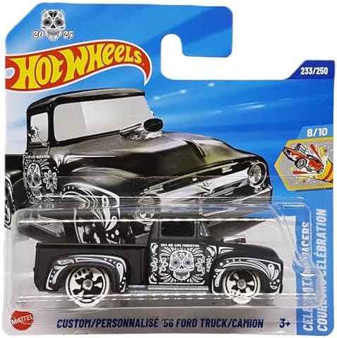 Carrinho Hot Wheels Custom/Personnalisé '56 Ford Truck/Camion Celebration Racers 2025 - JBB43