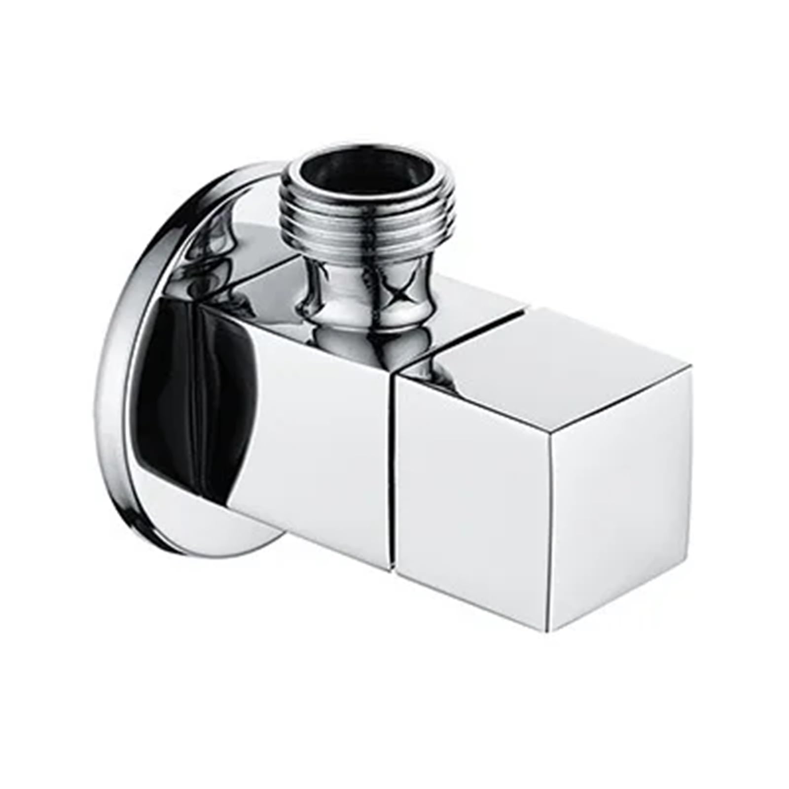 Vanne triangulaire en laiton noir mat pour une robinetterie design et durable