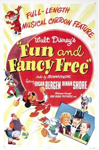 Amazon 楽しいファンシー フリー映画ポスター 27 X 40 インチ 69cm X 102cm 1947 スタイル B ウォルトディズニー クリフ エドワーズ ビリー ギルバート クラレンス ナッシュ アニタ ゴードン エドガー ベルゲン アートフレーム ポスター オンライン通販