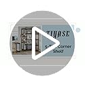 TIYASE 5-Shelf Corner Bookshelf, Modern Large Corner Etagere Bookcase, 5-Tier Tall Corner Shelf Display Storage Rack with Metal Frame for Living Room Home Office, Rustic Brown