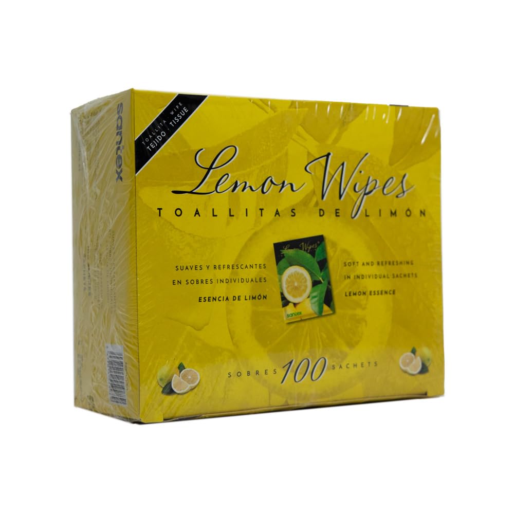 Toallitas Lemon Wipes | Fabricadas en tejido sin tejer | Superficie suave microperforada, no se rompen y no dejan residuos | Pack de 500 unidades