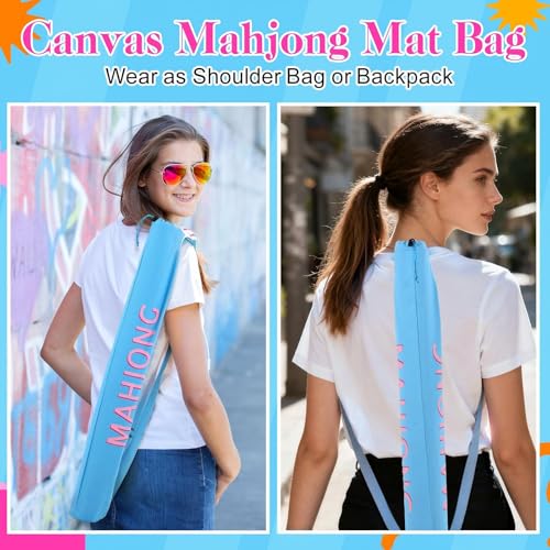 Bolsa para Tapete de Mahjong de Lona 34 Pulgadas, 2 Piezas miniatura 5
