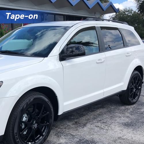 Image of Window Visors Rain Guards Shield for 2009-2020 Dodge Journey, Window Vent Wind Deflectors Visors Shades for 09-20 Dodge Journey