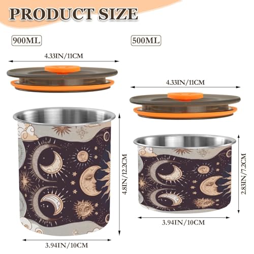 Envase de café hermético acero inoxidable 900 ml miniatura 2