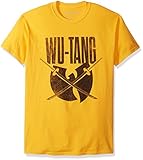 FEA Wu-Tang Clan Swords Logo Mens Soft T-Shirt, Yellow/Gold, X-Large