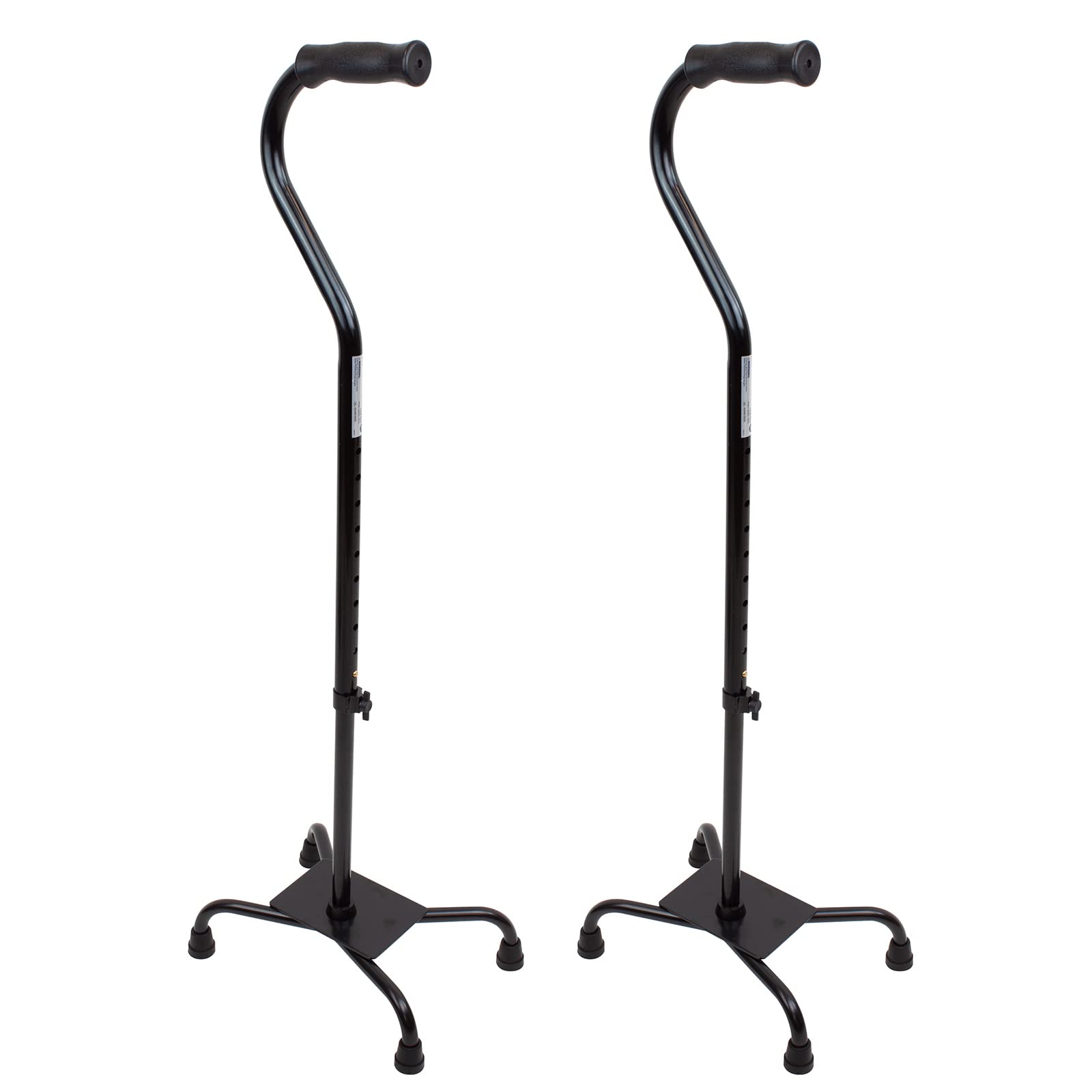 Dynarex Quad Cane with Large Base Bariatric, Provides Maximum