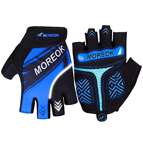 Fahrradhandschuhe Gel Halbfinger Fahrradhandschuhe Männer Fingerlos Atmungsaktiv Mountainbike Handschuhe Herren Damen Rennrad Handschuhe MTB mit