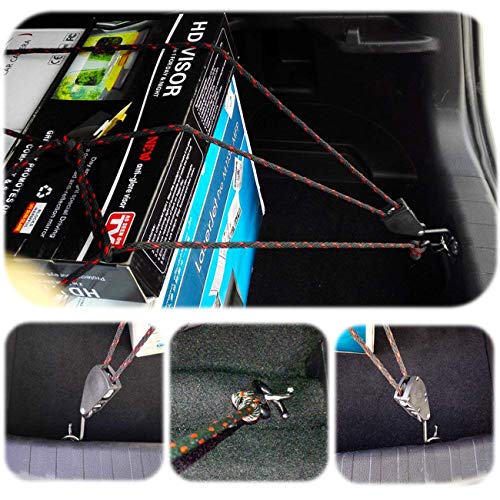 Acronde 4PCS 1/8" 6Ft Adjustable Heavy Duty Rope Hanger Ratchet Kayak and Canoe Bow and Stern Tie Downs Straps (6) - Thumbnail 5