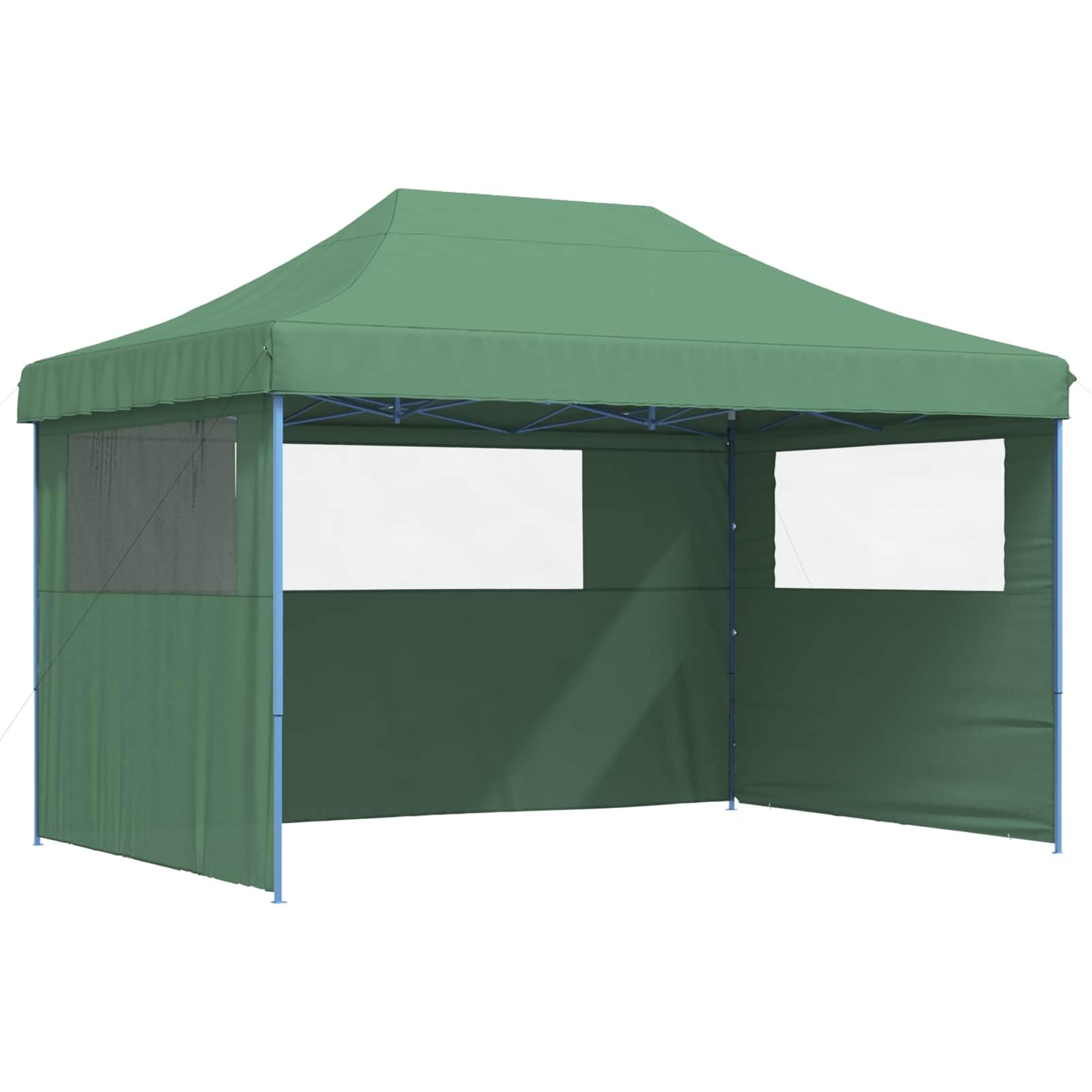 Zielony namiot imprezowy 279 x 410 x 315 cm tkanina Oxford