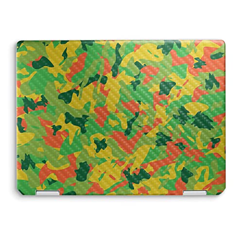 Image of MightySkins Carbon Fiber Skin Compatible with HP Spectre x360 14 inch (2022) Full Wrap Kit - Spring Camouflage | Protective, Durable Textured Carbon Fiber Finish | Easy to Apply | Made in The USA
