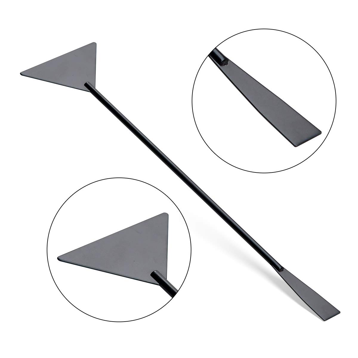 Kit 5 in 1 per acquario con forbici dritte e curve, spatola substrato, pinzette dritte e curve, set di attrezzi per piante acquatiche in acciaio inox, con supporto e custodia