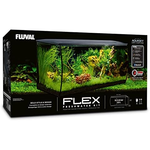 Fluval Flex Aquarium 123L, Süßwasser Aquarium Cover